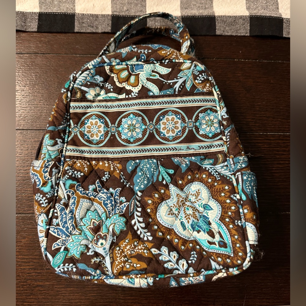 Vera Bradley Cotton Lunch Bag in “Java Blue”